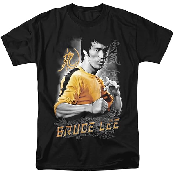 Bruce Lee3枚纏TシャツUSA Amazon.com: Bruce Lee - Yellow Dragon T-Shirt Size S : Clothing
