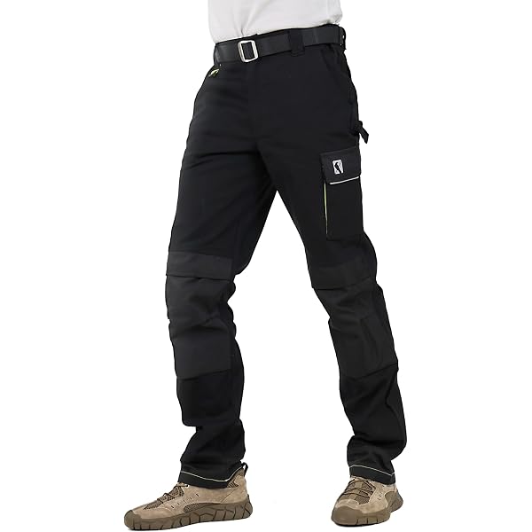 Pantalon Cargo De Travail Portwest Urban - Noir Ultra-Résistant Avec Genouillères - 12 Poches