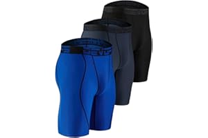 DEVOPS 3 or 5 Pack Compression Shorts Men Spandex Sport Shorts Athletic Workout Running Performance Baselayer Underwear
