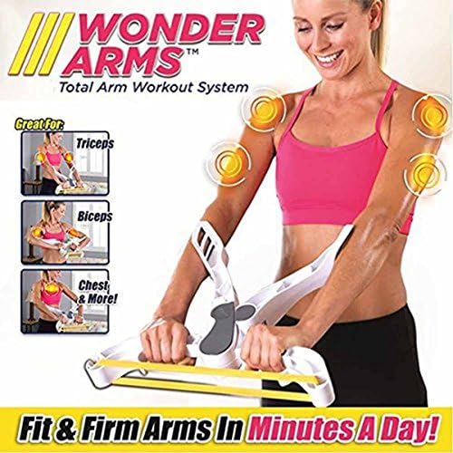 Wonder Arms Resistance Excerise Band Tones &amp; Strengthens Arms Biceps Shoulders Chest Back As Seen On TV!!!