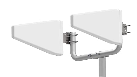 Halo-Son Router Antenne Set LTE Log MIMO 4G 800/900/1800/2100/2600Mhz Leistungssteigerung bis zu 20dB(i) | Outdoor LPDA YAGI 