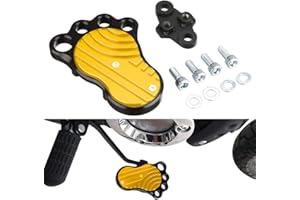 KATIE DEVI For Honda Monkey 125 (JB02/03) Super Cub C125 Hunter Cub CT125 CT 125 Grom (JC61/75/92) Dax 125 (JB04) Brake Pedal Big Foot Bolt-on Type Machined Aluminum Anodized Finish (gold)