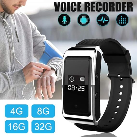 YF&FS Audio portátil SmartWatch Video Reunión de Negocios Grabador ...