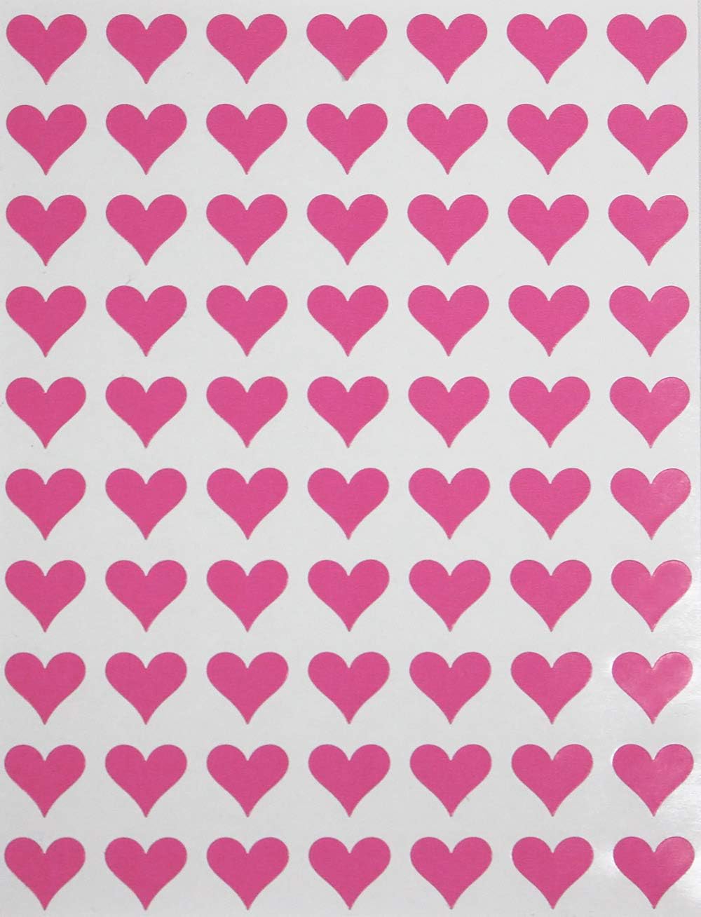 Royal Green Hearts Stickers Pink 1.3cm (13mm) Heart Labels for Gifts Packaging Seals, Crafting and Scrap-Booking 1050 Pack