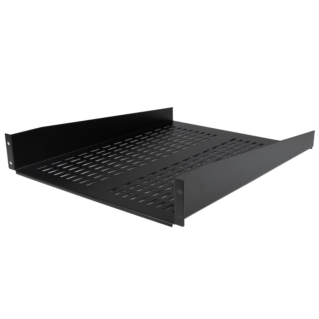 2U 22in Vented Rack Mount Cantilever Shelf