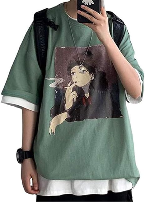Amazon Zhangsong メンズ トップス ゆったり 韓国ファッション 半袖tシャツ 夏物 韓国風 通学 通勤 Tシャツ カットソー 通販