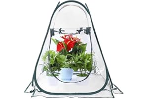 Yorkgargen Bubble Mini Greenhouse Tent Dome, Outdoor Geodesic Dome Tent, Upgraded Garden Igloo with Triangular Transparent Window