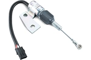 KD KISONIED 3991167 Fuel Shut Off Solenoid 1703-3304 3964627 SA-4941-12 87420952 J991167 Replacement for Cummins Engine 4BT 5.9L Hyundai R220-5 Case IH 12VDC