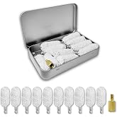 WIFRGCO 12 Gauge Cleaning Kit 10PCS Mop Bore Brush and 8-32 5/16-27 Adapter | Soft Cotton Shotgun Accessories for 12GA Hunting Firearm Maintenance, Gun Cleaning Supplies with Storage Box
