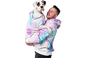 Spark Paws Human Hoodie - Premium Quality, Buttery Soft, Superior Comfort and Fit, Calming Fleece Interior, Suitable for All Styles – 90s Retro Sky Dye - L