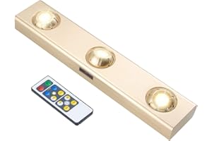 LUXSWAY Closet Light, Rotatable 3 Heads Spotlight, Dimmable and Timer Shelf Light,Stick Light for Closet Under Kitchen Cabinet Lighting Office Indoor Using