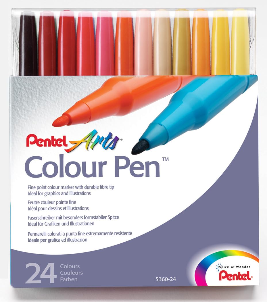 Pentel Colour Pen Set (Pack of 24)