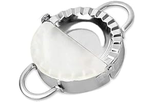 Stainless Steel Dumpling Empanada Ravioli Maker Press Pierogi Mold - Wonton Mould, Easy-tool for Dumpling Wrapper Dough Stamp