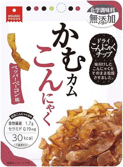 最安値に挑戦 アスザックフーズ かむカムこんにゃく ペッパーベーコン味 60袋 10袋 6箱 柔らかい Ultragreencoffee1 Com