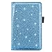 Menesia Glitter Server Book Organizer for Waitress,Blue Green Waiter Serving Book,Waitstaff Server Order Pads,Guest Checks Books Holder for Restaurant Fit Server Apron