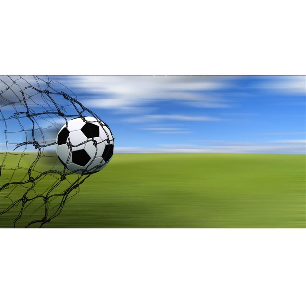 EdCott 15x8ft Campo fútbol Telón Fondo Balón fútbol portería Neto ...
