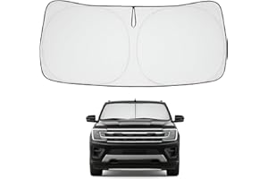 Proadsy 2025 Upgrade Front Windshield Sun Shade Foldable Sunshade Protector Custom Fit 2018-2024 2025 Ford Expedition Accessories