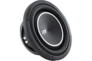 Orion XTR Series XTR8SWD2 Free Air Slim Shallow Mount 8” Car Subwoofer, 1200W Max Power, 300W RMS, Dual 2 Ohm, UV Coated Cone, NBR Surround – OEM Sub Replacement Compact for Lexus, BMW, Nissan, & More