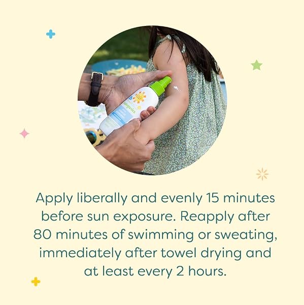BABYGANICS SPF 50 BABY SUNSCREEN SPRAY | UVA UVB PROTECTION | OCTINOXATE & OXYBENZONE FREE | WATER RESISTANT, UNSCENTED, 6 FL OZ (PACK OF 2)