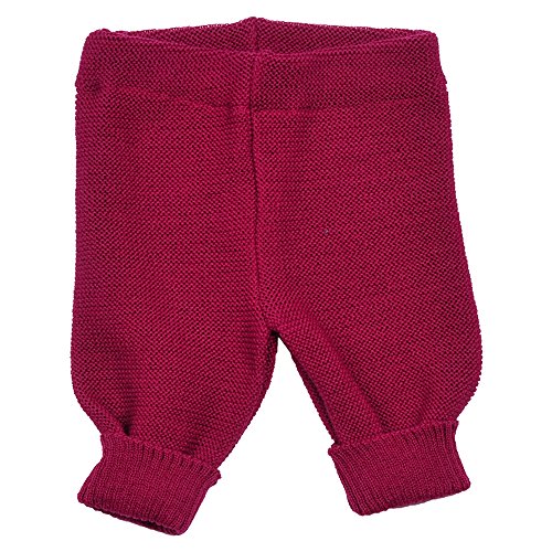 Unisex Baby Essentials Pants, Knitted Organic Cotton (62-68 / 3-6 months, Berry)