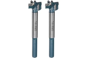 HARFINGTON 2pcs Forstner Drill Bit 18mm (23/32") Carbide Forstner Bits Wood Hinge Hole Opener Cutter with Hex Shank for Woodw