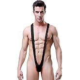 HiSexy Men Mankini Swimsuit V Sling Bathing Suit Sexy Lingerie Singlet Borat Style Bodysuit Halloween Costume