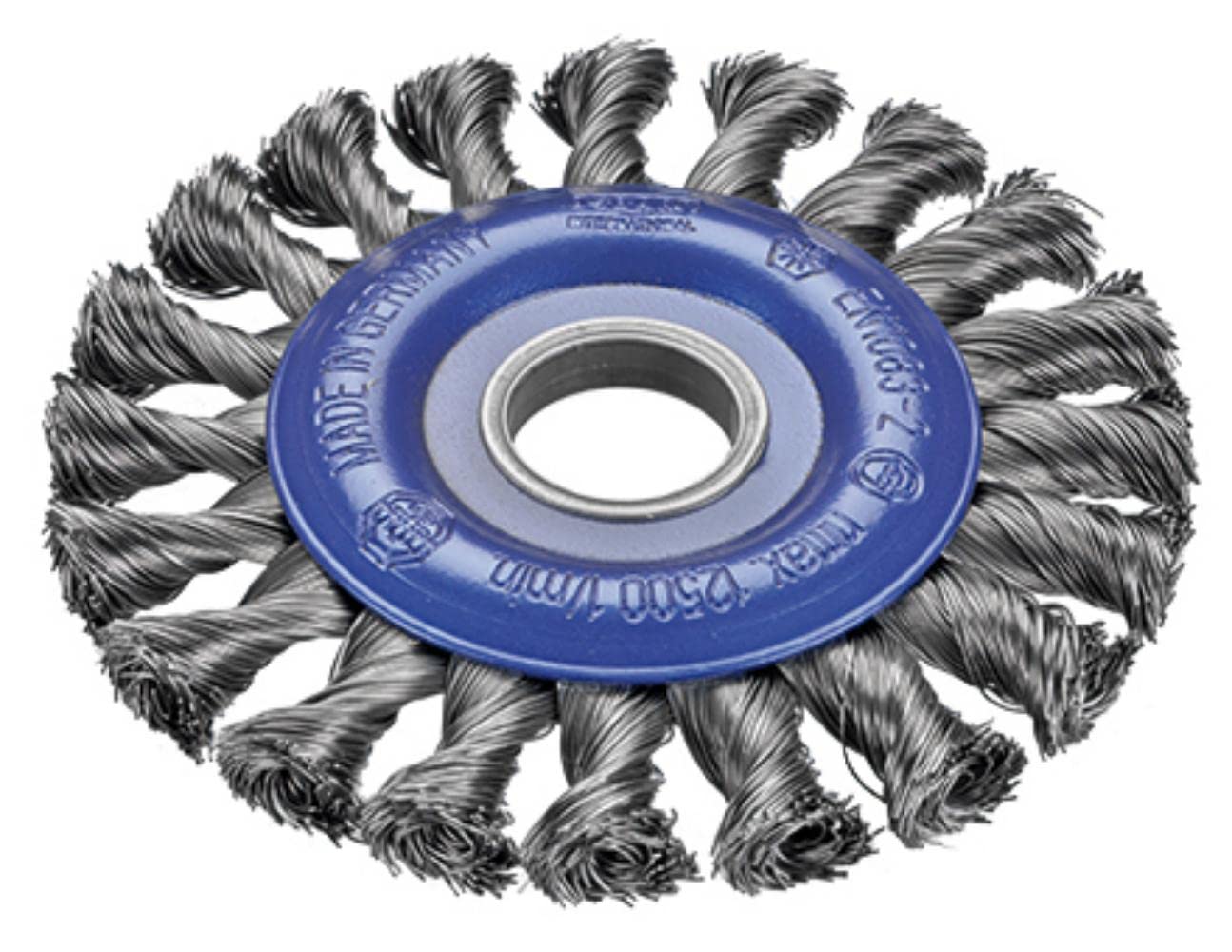 Osborn 6152631131 - Cepillo circular acero de alambre trenzado con agujero de 22,2 mm y filamento de Ø 0.35 mm (125x13)