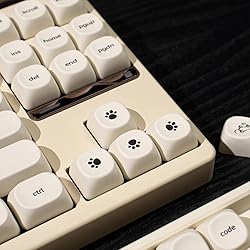 MOA Profile Cute Dog Keycaps, 124 Keys PBT Keycaps