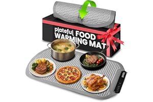 Plateful Warming Mat for Food - Food Warming Mat for Buffets Party, Electric Heating Trays/Pad Warmer for Countertop, Warm Tray to Keep Plates Hot for Kitchen, Party