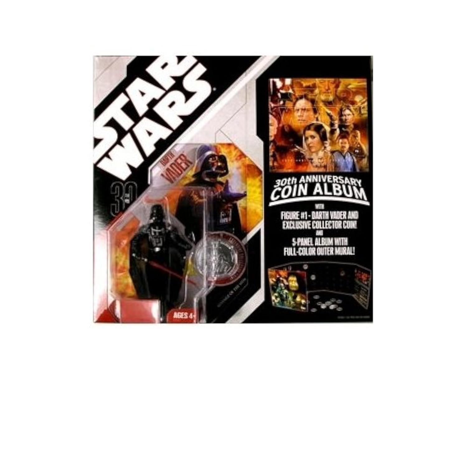 Darth Vader Action Figure with 30th Anniversary Coin Album - Star Wars 30th Anniversary Collection #01