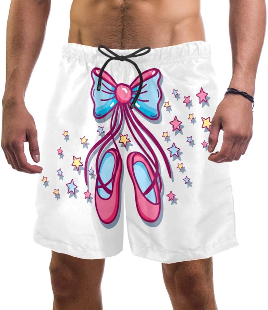 pink swim trunks