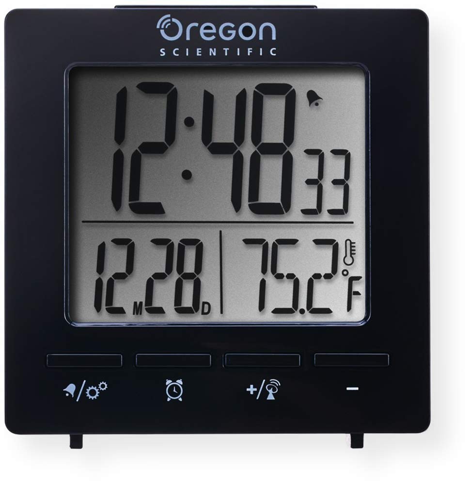 Oregon Scientific RM511A Portable Radio Controlled Alarm Clock, Dual