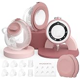 Momcozy V1 Pro Wearable Breast Pump, Hospital-Grade Pocket Primary Pump | Hands-Free Portable Pump, Lightweight, Visible Cups,Real Milk Removal
