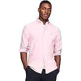 Tommy Hilfiger Mens Long Sleeve Oxford Shirts in Regular Fit, Men's Button Down Shirts, Also Available in Big and Tall