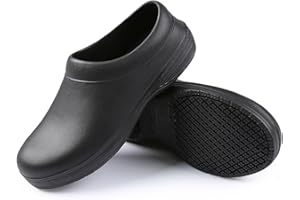SECHRITE Chef Shoes Women Men Slip Resistant Garden Work Kitchen Shoes Waterproof Non Slip Nursing Clogs Food Service Shoe