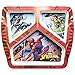 Zak Designs Marvel Comics Spider-Man Dinnerware Melamine 3-Section Divided Plate Made of Durable Material and Perfect for Kids, Divided Plate, Spider-Man
