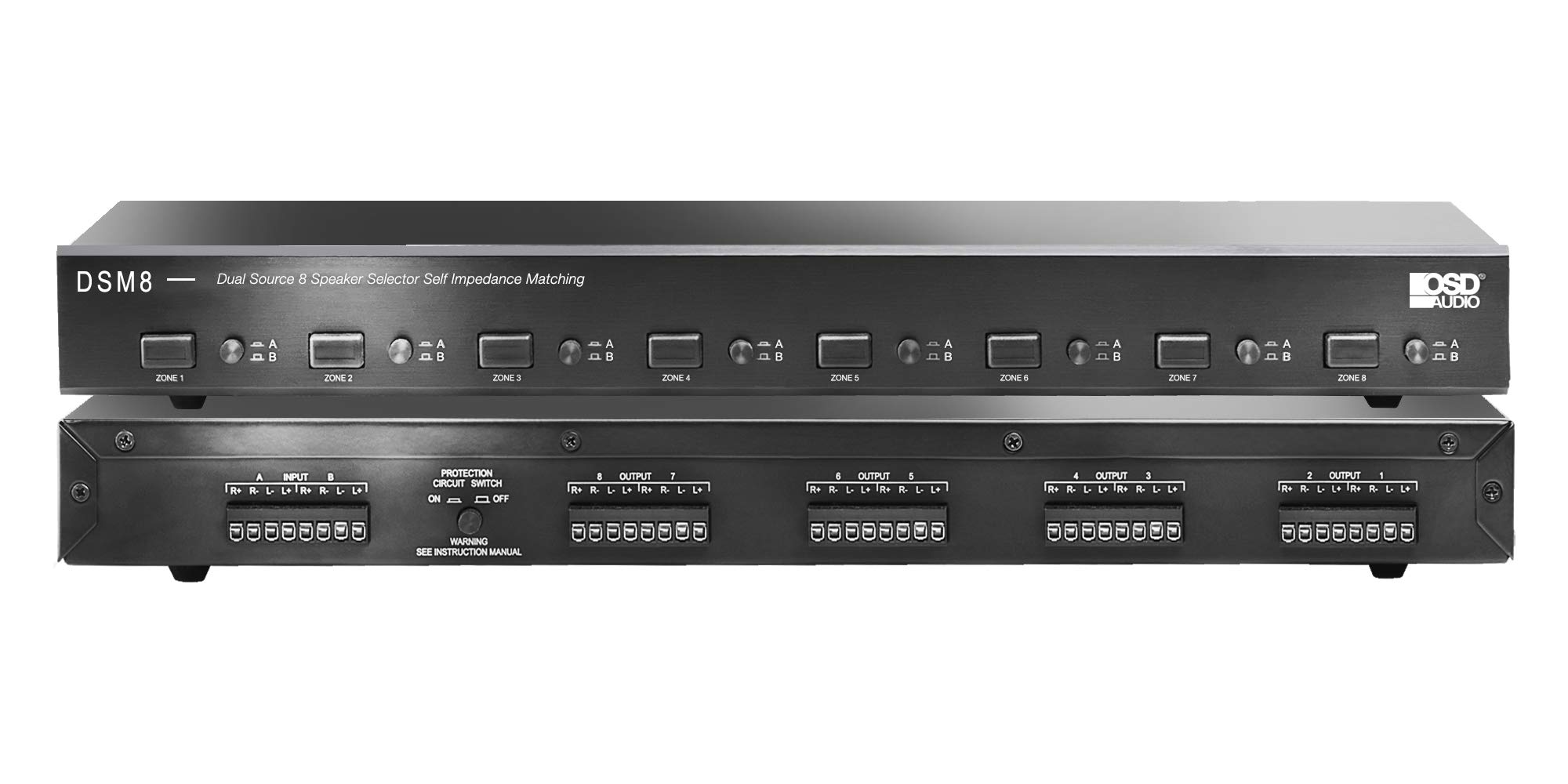 Osd Audio Zone Speaker Selector Dual Source With Impedance