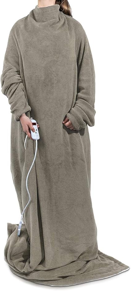 Tabksola Heizdecke Mit Ärmeln 130x180 Cm - 10 Heizstufen & 12h Timer