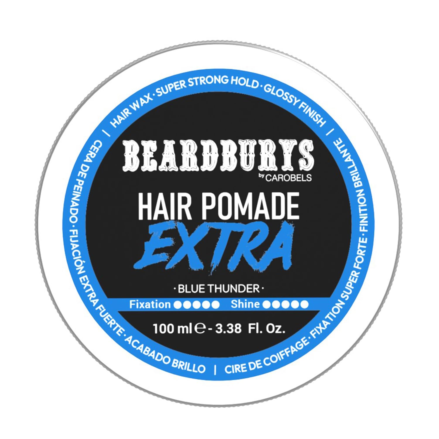 Beardburys Hair Wax Extra for Men, Extreme Hold for Shiny Finish Hairstyles that Stay Intact Throughout the Day, 100ml