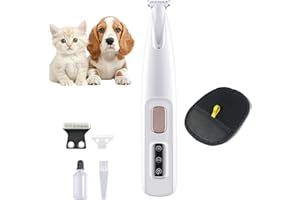 Belvedere Cat Trimmer, Belvedir Cat Trimmer with Pet Hair Removal Gloves, Belvedere Cats Grooming Trimmers, Waterproof Rechar