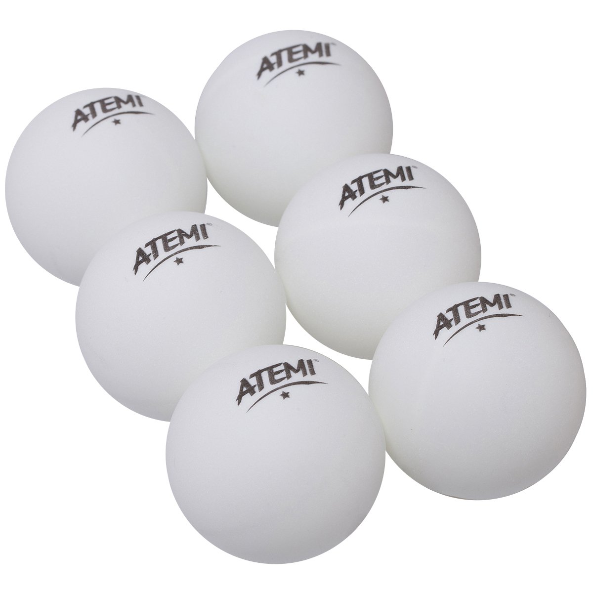 adidas Breathi Norm Table Tennis Ping Pong Balls (Pack of 6) Indoor/Outdoor Standard 40 mm Table Tennis Set Improved in Bounce, Roundness, Hardness Orange or White (White)