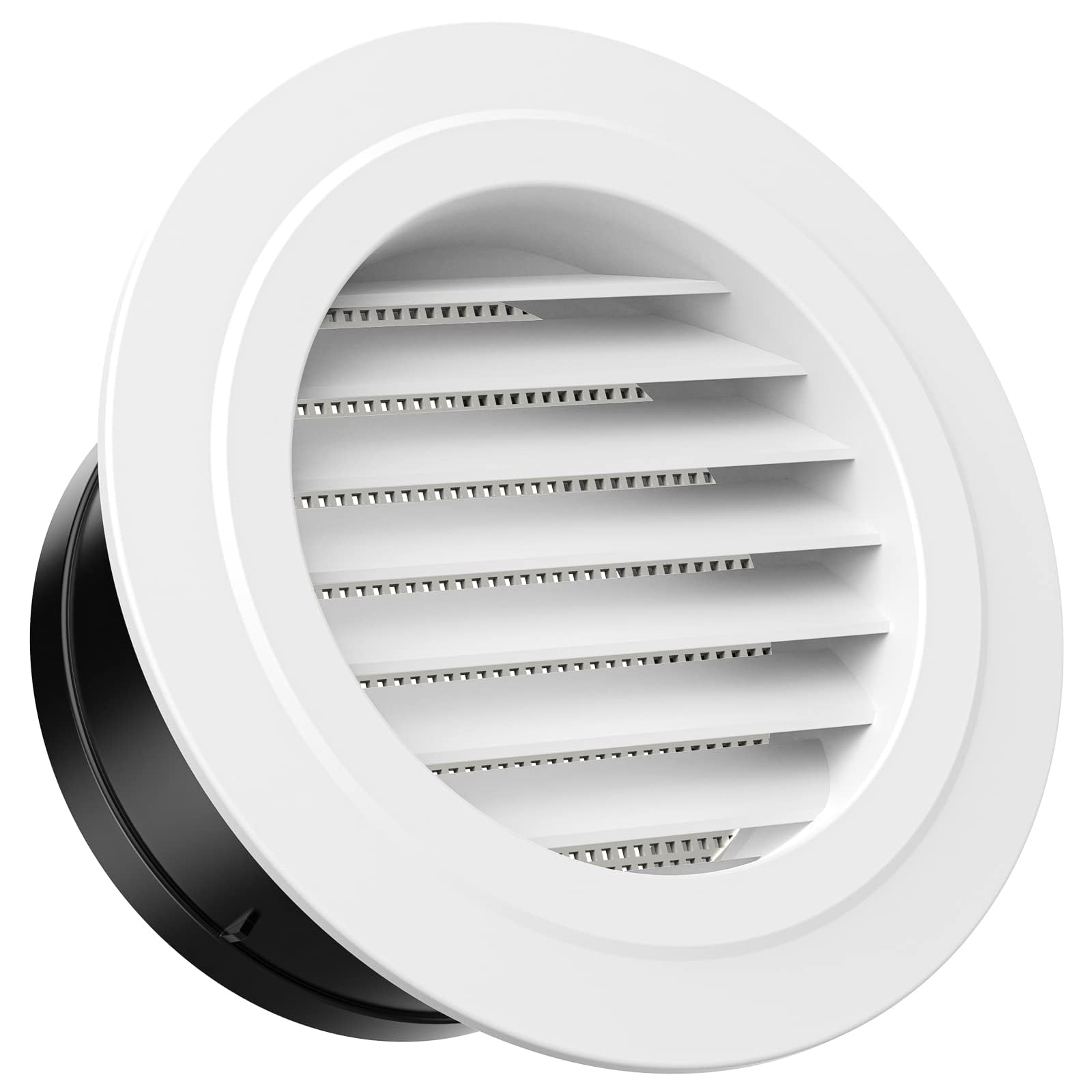 Photo 1 of Hon&Guan 5 in Soffit Exhaust Vent, Round Air Vent Cover with Built-in a Fly Screen for Bathroom Office Home (ø125mm)