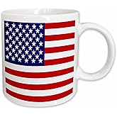 3dRose American Flag - Patriotic USA stars and stripes red white and blue - 4th July America Patriot 15oz Mug
