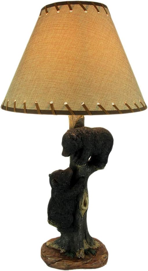 Best small rustic bear table lamp