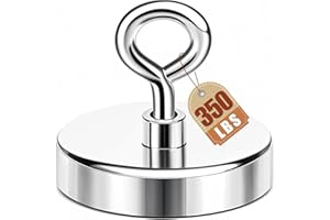 DIYMAG Magnet 2 Inches 350 Lbs Strong Magnets Fishing Nail Removal Tool Pickup Super Heavy Duty Security Large Tags Neodymium Big Remover Powerful Strongest Clothes Magnetic High Power (50mm)