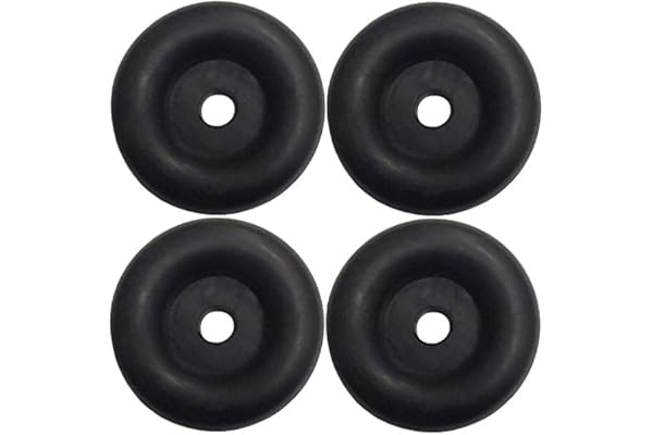 (4 Pack) 2.5" Trailer Ramp Door Bumper, Compatible with Truck Cargo Hatch - Round Rubber Bump Stops