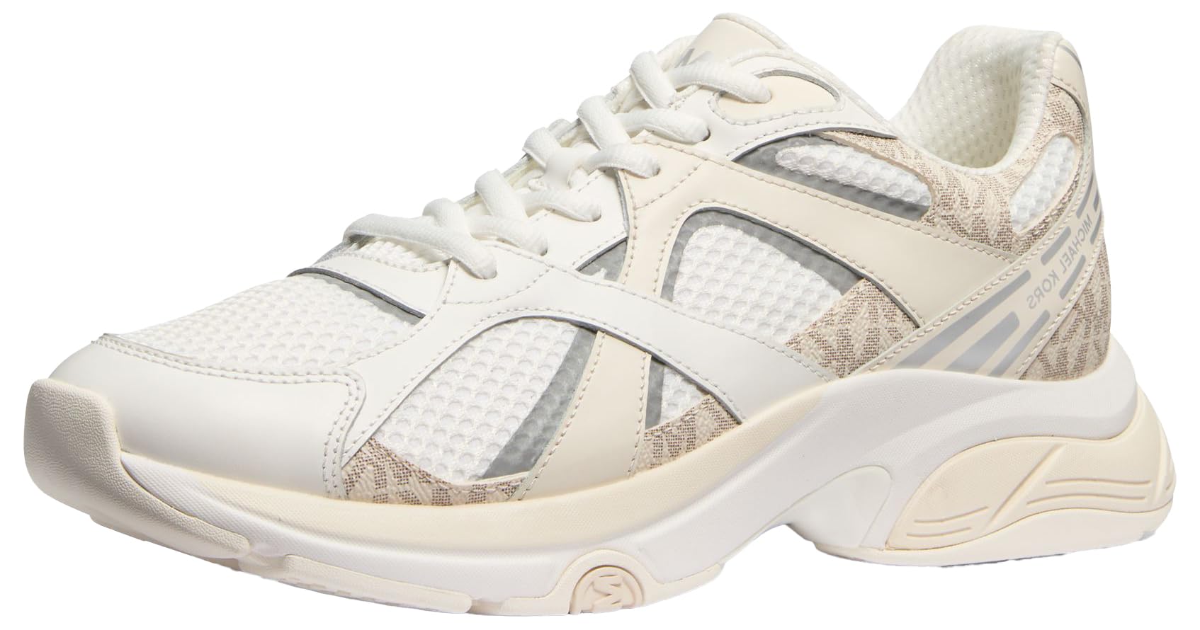 Michael Kors Men’s Leo Trainer, Vanilla Multi, 8