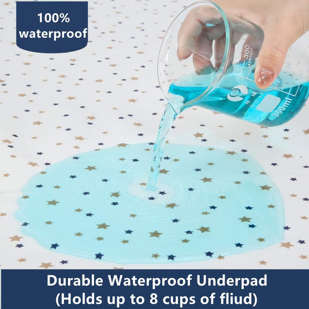 Baby Waterproof Bed Pad Wetting Pads Washable for Kids Toddler Potty Training Pads Pad Mat for Pack n Play/Crib/Mini Crib Reusable Incontinence Underpads for Kids/Adult/Pets (Brown): Kitchen & Dining