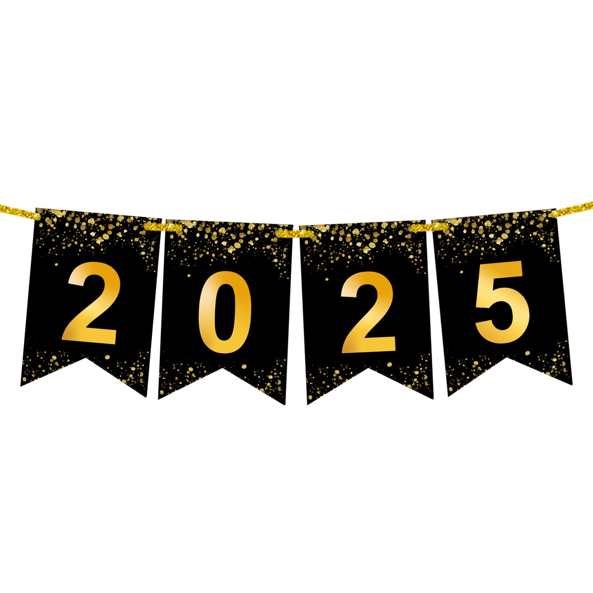 Photo 1 of KatchOn, Graduation Banner 2025 Sign - 8 Feet, No DIY | Black and Gold graduation banner class of 2025 | Grad Party decorations 2025 | Grad Banner, Graduation Decorations 2025