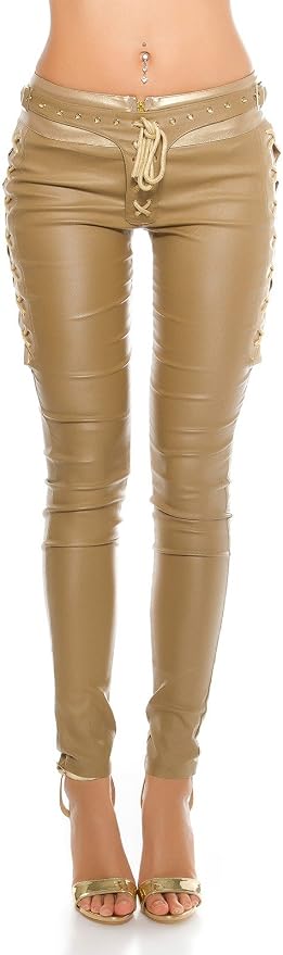 Pantalones Ajustados De Piel Sintética Para Hombre - Estilo Wetlook, Elásticos, Con Bolsillo Grande Y Corte Recto, Ideales Para Looks Atrevidos